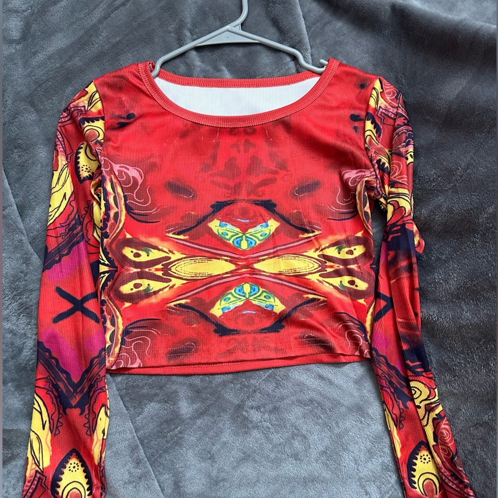 Colorful y2k top